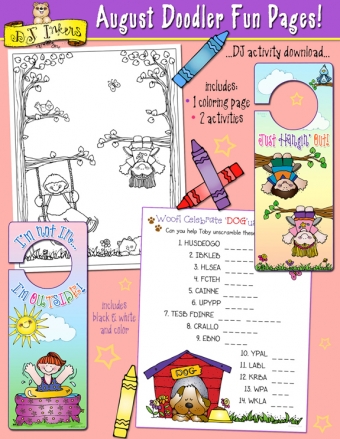 Doodler Fun Pages - Monthly Activities and Coloring Pages