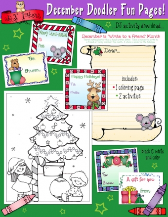 Doodler Fun Pages - Monthly Activities and Coloring Pages