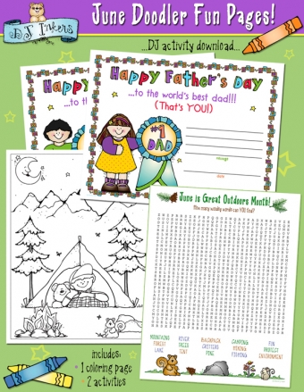 Doodler Fun Pages - Monthly Activities and Coloring Pages