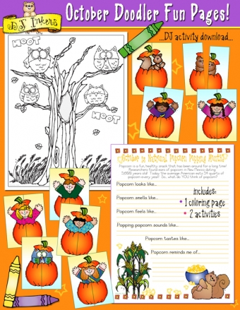 Doodler Fun Pages - Monthly Activities and Coloring Pages