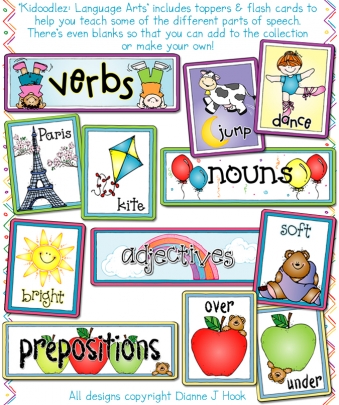 Language Arts - Classroom Kid Doodles Clip Art Download