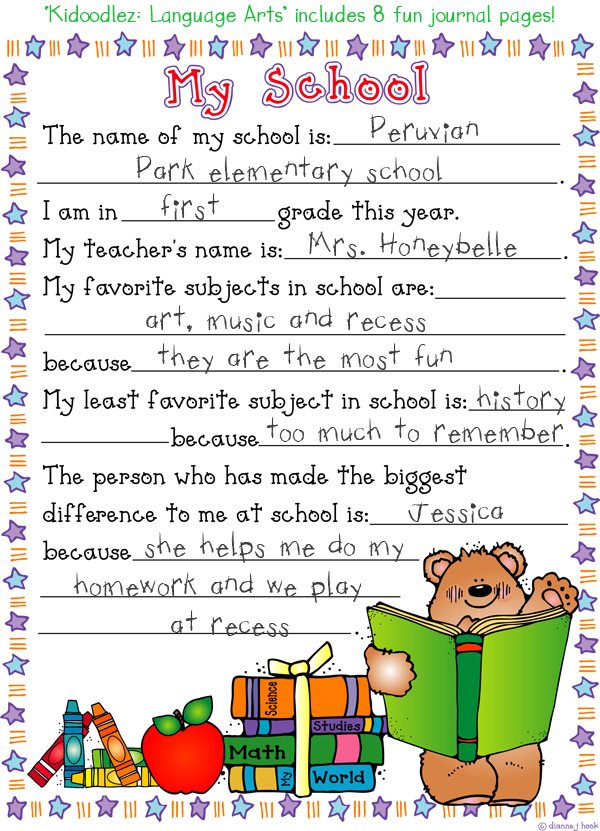 Language Arts Classroom Clip Art Kid Doodles Download