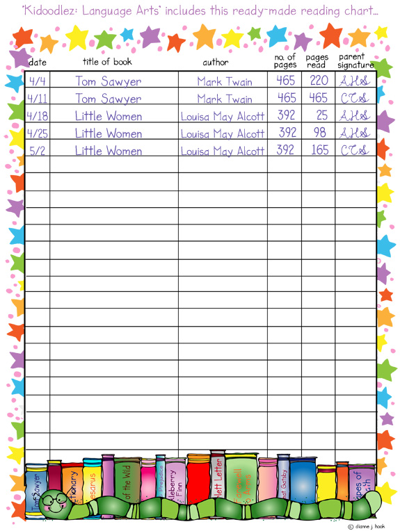 Language Arts Classroom Clip Art Kid Doodles Download