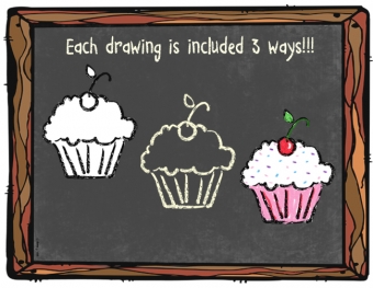 Chalkboard Kitchen Kids Clip Art Download