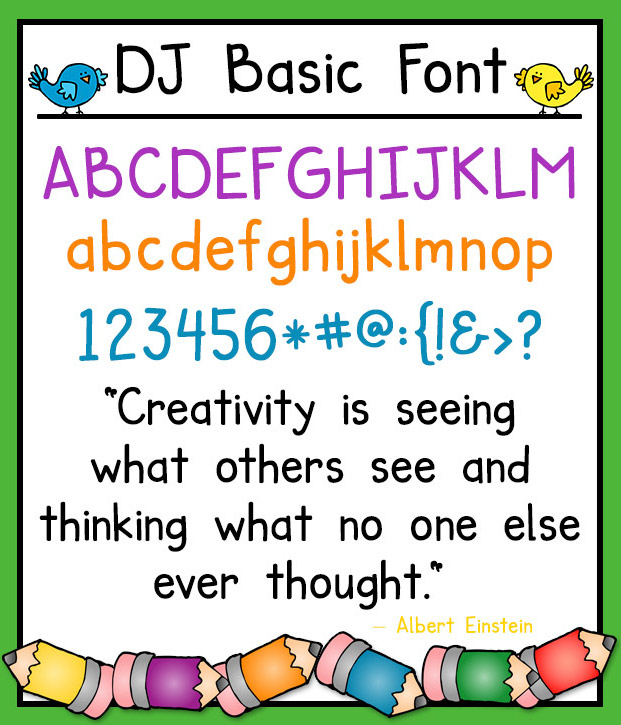 DJ Fonts For Teachers Download