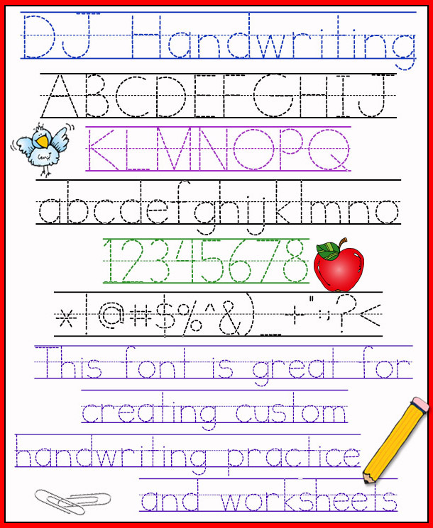 DJ Fonts For Teachers Download