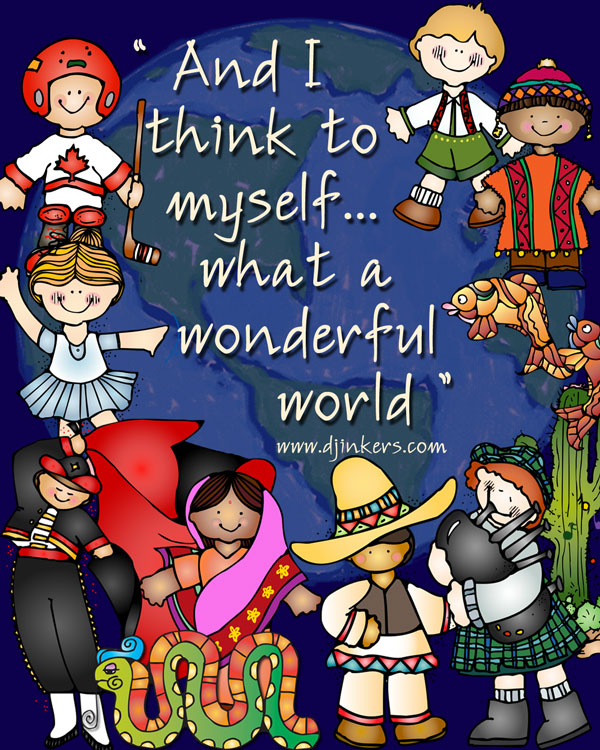 Wonderful World Clip Art for Culture & Travel Download