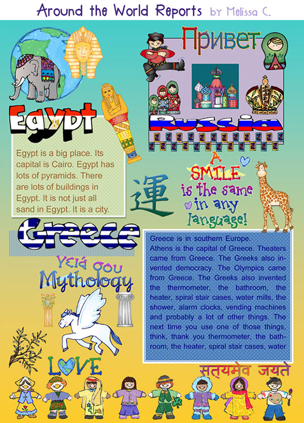 Wonderful World Clip Art Bundle: 26 Countries & Cultures