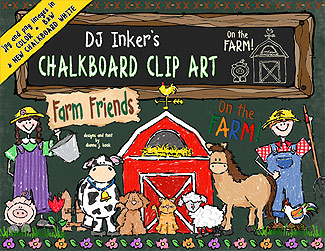 Chalkboard Farm Clip Art Download