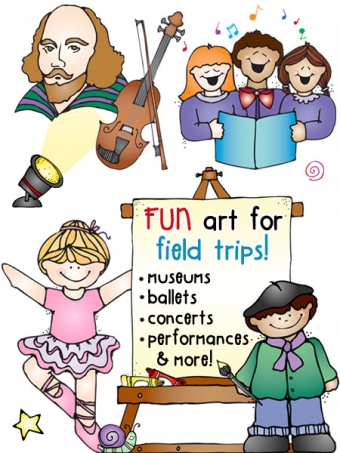 The Arts - Kid Doodles Clip Art for Music, Dance, Art and Drama