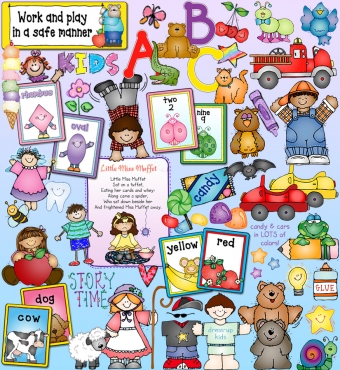 Early Years Kid Doodles - Preschool and Kindergarten Clip Art Download