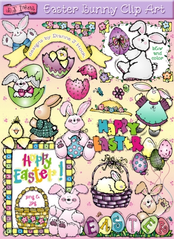 Springtime Clip Art Bundle - 5 Download Collection