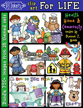 Clip Art For Life Collection - Health, Home and Community