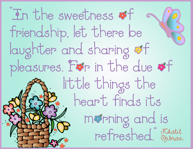 friendship quote in flower lettering for spring by DJ Inkers