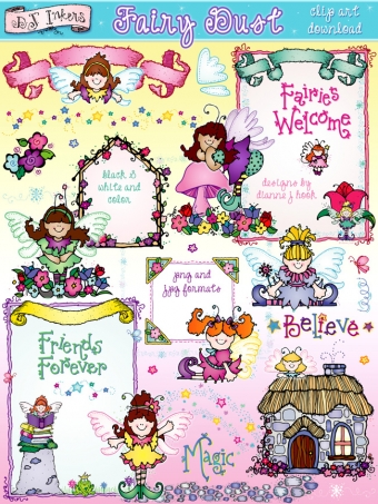 Fairy Tale Clip Art Collection - 5 Download Bundle