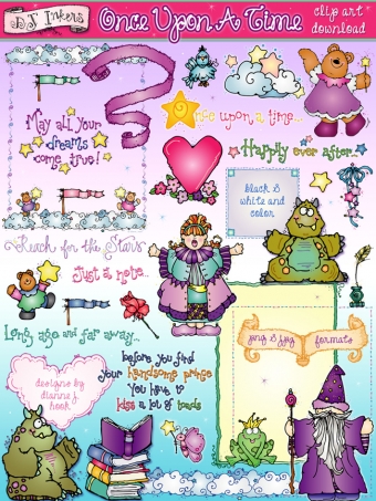 Fairy Tale Clip Art Collection - 5 Download Bundle