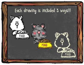 Chalkboard Kids Clean-Up Clip Art Download