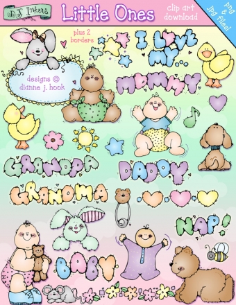 Baby Bundles Clip Art Collection - 5 Download Bundle