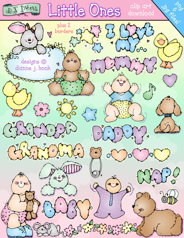 Baby Bundles Clip Art Collection - 5 Download Bundle