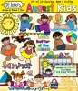 Kids All Year Clip Art Collection - 13 Download Bundle