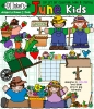 Kids All Year Clip Art Collection - 13 Download Bundle