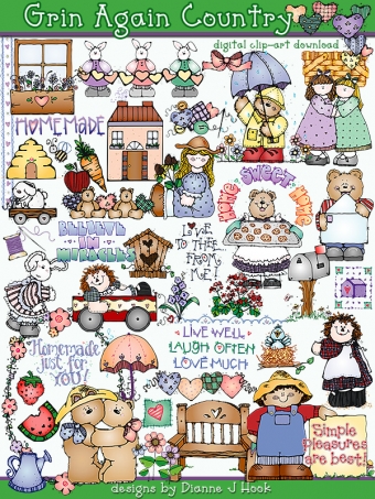 Grins & Giggles Clip Art Collection - 6 Download Bundle