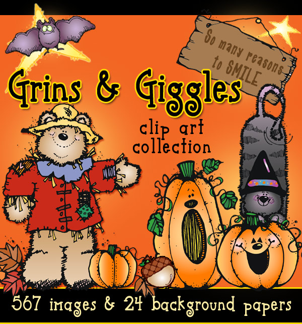 Grins & Giggles Clip Art Collection - 6 Download Bundle