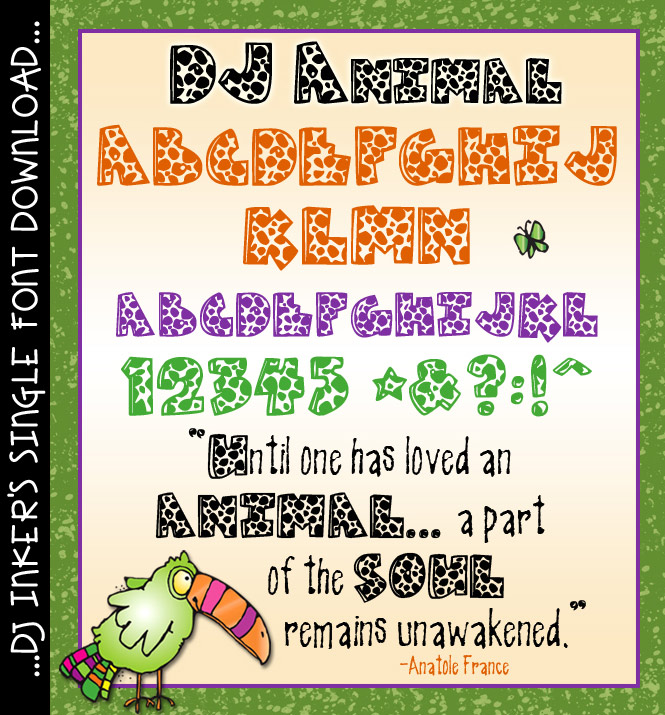 DJ Animal Font Download