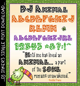 DJ Animal Font Download