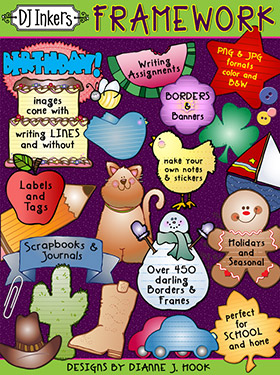 Framework - Borders and Text Blocks Clip Art Download