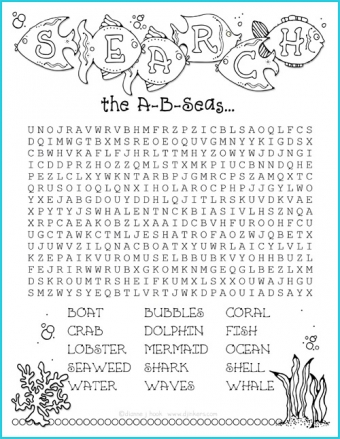 Under The A B Seas - Fishy Clip Art Alphabet