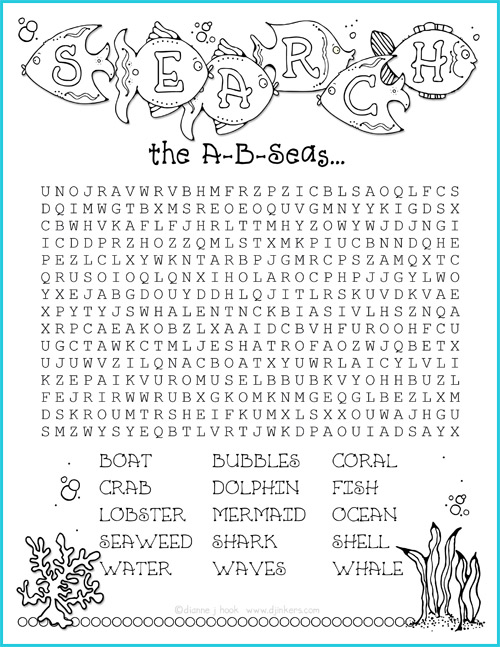Under The A B Seas - Fishy Clip Art Alphabet
