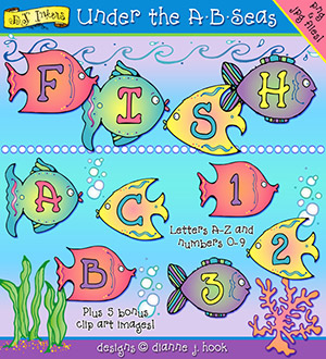 Under The A-B-Seas Clip Art Download