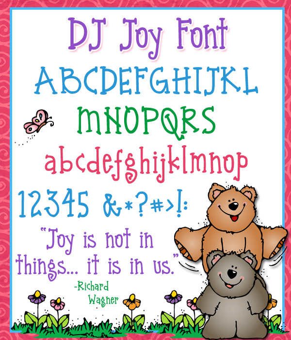 Joy is not in things, it is in us quote with font by DJ Inkers