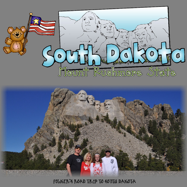 USA Clip Art Kid Doodles - 50 Nifty State Symbols Collection