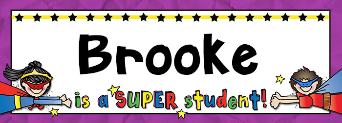 Super Students Classroom Theme Borders & Printables