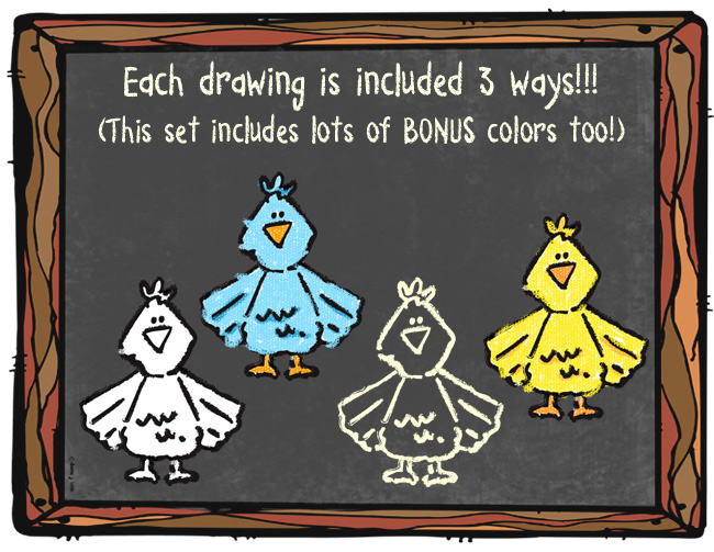 Chalk & Crayon Kids Clip Art Download
