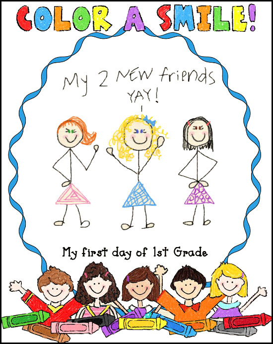 Chalk & Crayon Kids Clip Art Download