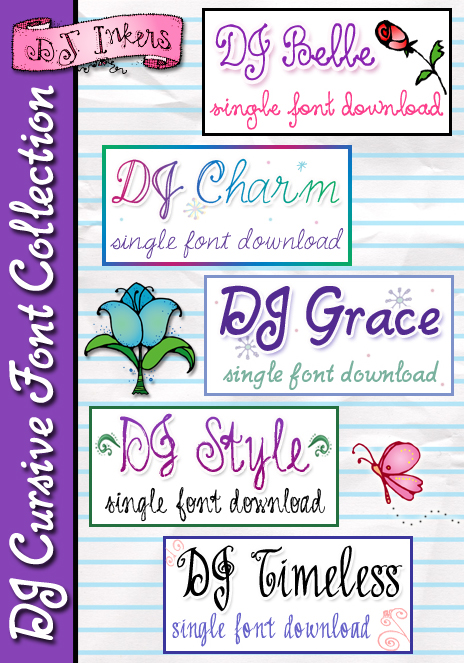 DJ Cursive Fonts Collection Download