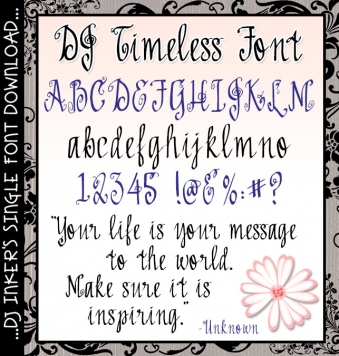 DJ Timeless Font Download