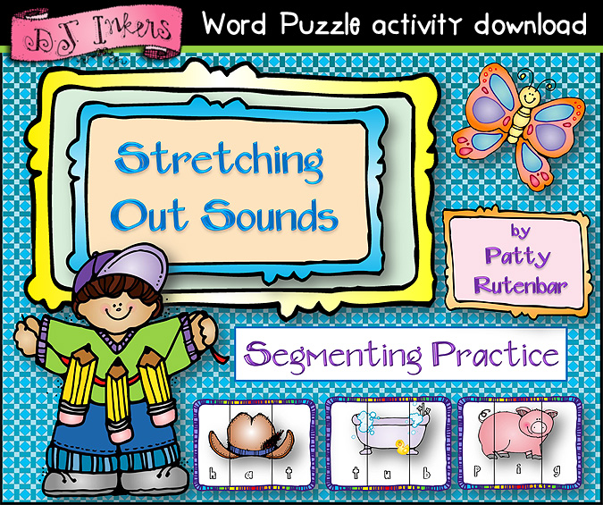 Cute printable puzzles for sight words and smiles by DJ Inkers