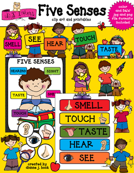 Five Senses Clip Art and Printables Download