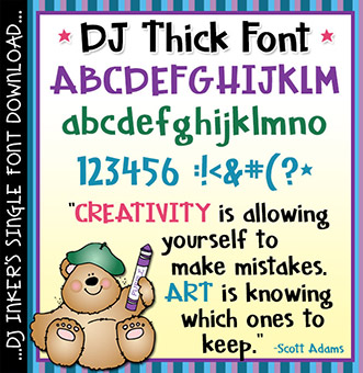 DJ Thick Font Download