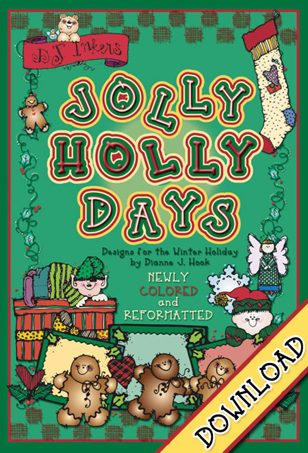 Jolly holiday clip art for Christmas, teachers and crafting by DJ Inkers