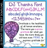 Give Thanks for soft, bold chalkboard lettering by DJ Inkers