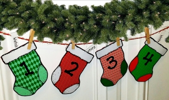 Christmas Countdown - Stocking Advent Calendar and Activities