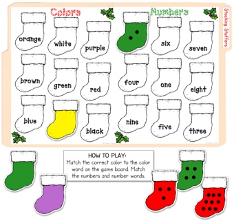 Stocking Stuffers File Folder Game Download