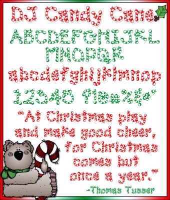 DJ Holiday Fonts Collection Download