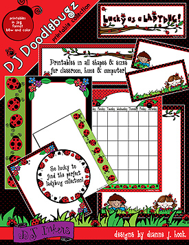 Ladybugs Borders and Printables Download