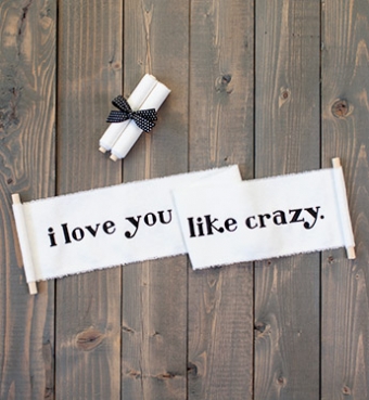 Love you like crazy made with DJ Smitten font